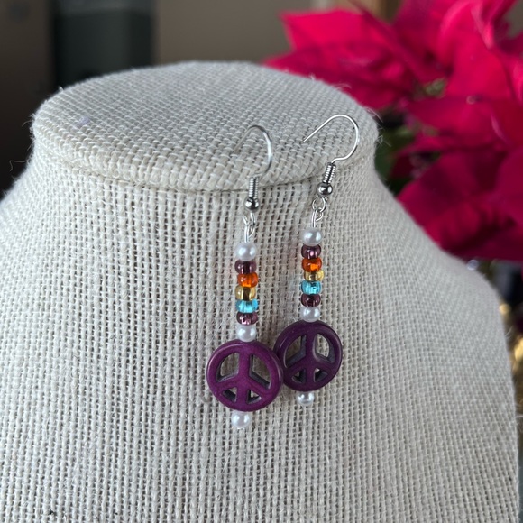 💜Handmade Earrings 💜 - Picture 10 of 10